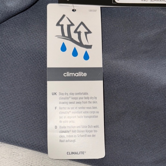 Adidas Men's Charcoal and White Polo Shirt - Picture 13 of 14